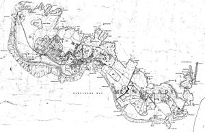 Official map of the island from 1835