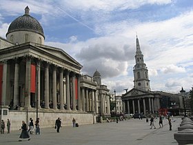 Pogled na londonski Trafalgar Square