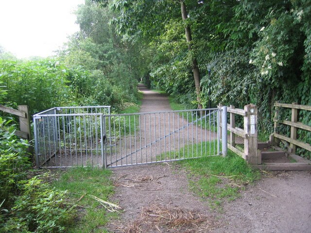 A gate on the trail near Hardy Farm