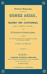 Telesforo de Trueba y Cosío, Gómez Arias, Tome 1, 1829    