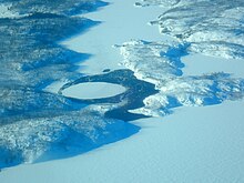 Tsu Lake ice circle. Taltson River, Northwest Territories. 23 February 2021. Tsu Lake Ice Circle.jpg