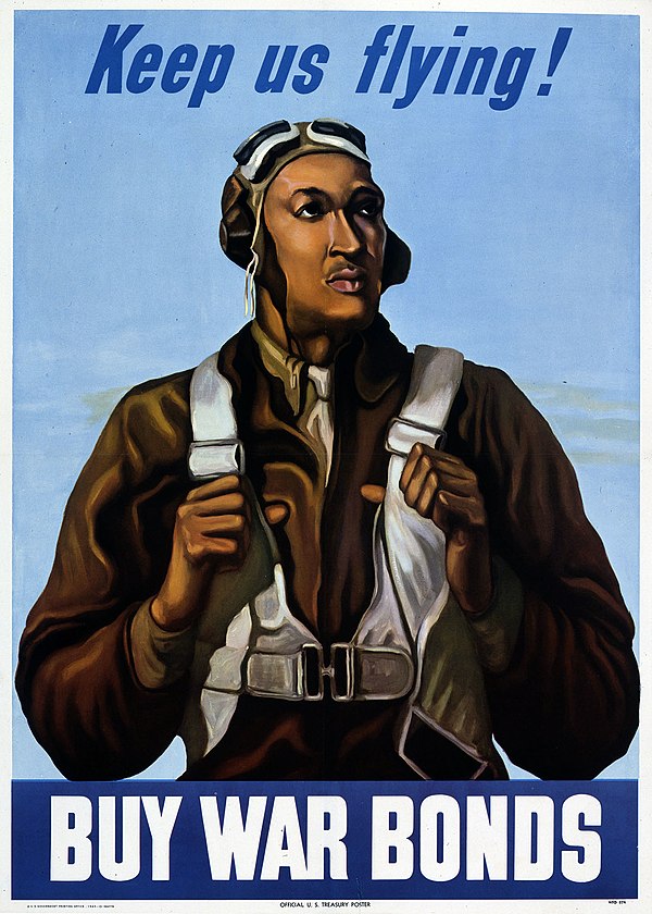 Tuskegee Airmen War bonds poster