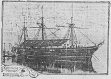 USS Nipsic docked at the Puget Sound Navy Shipyard in 1904. USS Nipsic, 1904.jpg