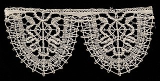 Bobbin Lace (Rose Lace) Edging of Round Points