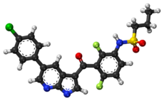 Vemurafenib Ball-and-Stick model.png