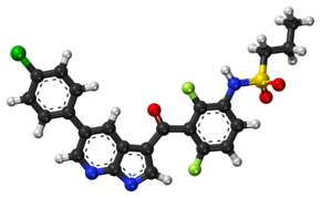 Vemurafenib ball-and-stick model.png