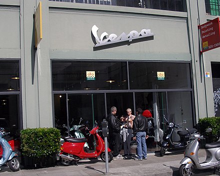 A Vespa Boutique in San Francisco