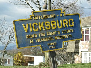 <span class="mw-page-title-main">Vicksburg, Union County, Pennsylvania</span> Census-designated place in Pennsylvania, United States