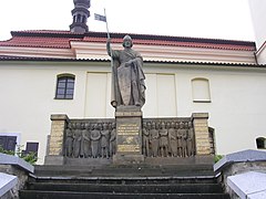 Saint Venceslas Ier de Bohême (souverain et Saint patron de la République tchèque) et ses chevaliers légendaires de la montagne Blaník.
