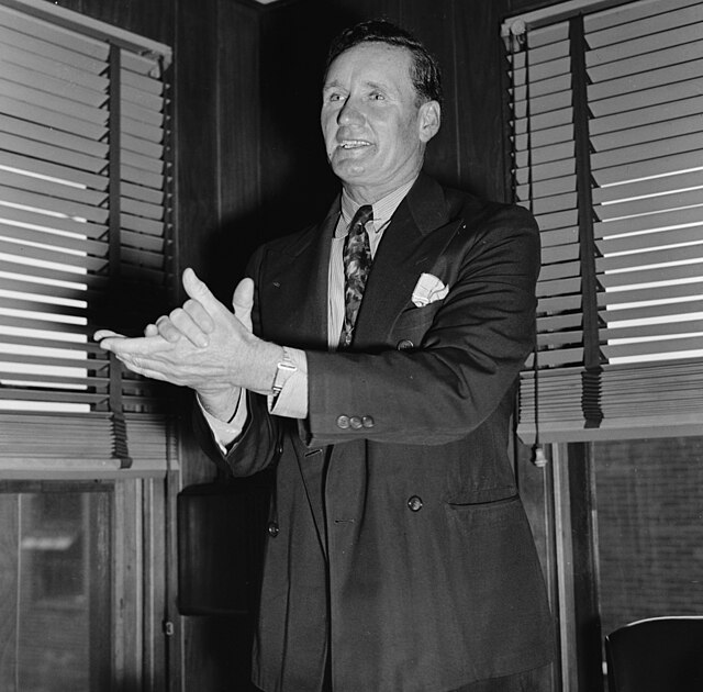 Johnson after winning the Republican nomination in 1938