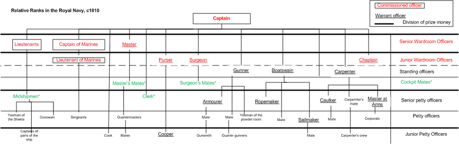 Ship Board Organization Chart