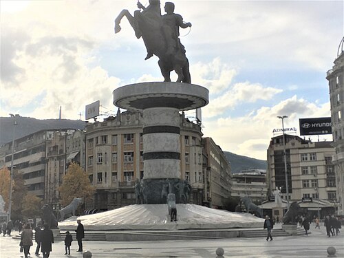 Warrior on a Horse in Skopje