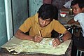 Painting the Ringgit, in a Jogyakarta factory