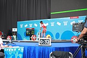 Deutsch: Gewichtheben bei den Olympischen Jugendspielen 2018; Tag 1, 7. Oktober 2018; Jungen 56 kg English: Weightlifting at the 2018 Summer Youth Olympics at 7 October 2018 – Boys' 56 kg