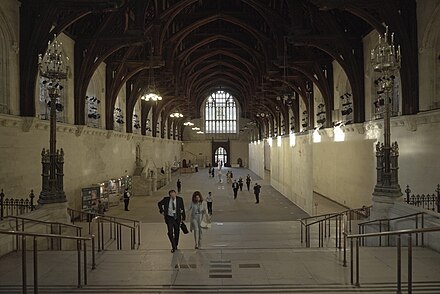 The interior of Westminster Hall, 2016