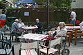 The street party for the Diamond Jubilee of Queen Elizabeth II, which took place in Whitwell, Isle of Wight in June 2012.