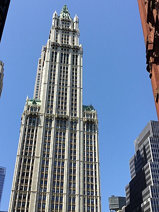 <span class="mw-page-title-main">Woolworth Building</span> Skyscraper in Manhattan, New York