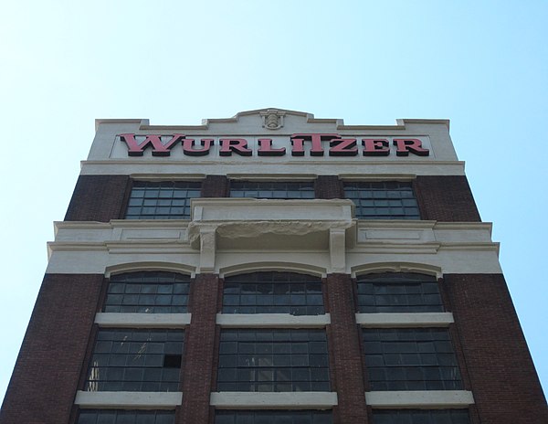 The offices of the Wurlitzer factory in New York, previously known as the North Tonawanda Barrel Organ Factory.