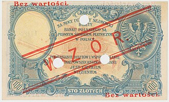 Wzór 100 złotych 1919 rewers.jpg