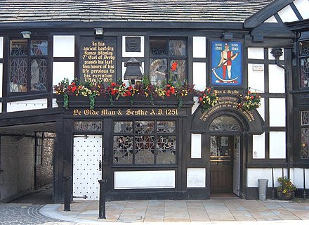 The pub Ye Olde Man & Scythe in Bolton