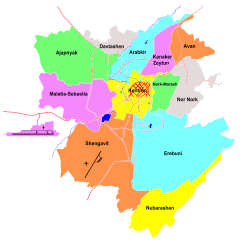 Yerevan's districts.svg