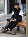 Young Man with Skateboard - Heiwa Street - Asahikawa - Hokkaido - Japan (48018079791).jpg