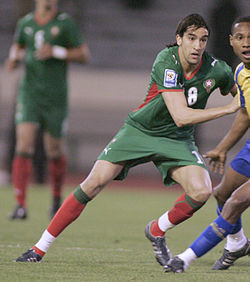 Youssouf Hadji Marokko–Gabon-maaottelussa maaliskuussa 2009.