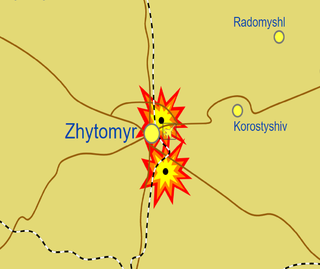 <span class="mw-page-title-main">2022 Zhytomyr attacks</span> Missile strikes in Ukraine