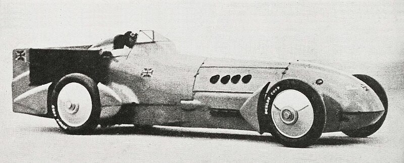 File:'Blue Bird II' 875CV du capitaine Malcolm Campbell, pour le record du monde de vitesse pure le 19 février 1928 à Daytona Beach (332.992kmh).jpg