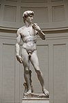 Michelangelův David, jedno z proslulých děl renesančního sochařství