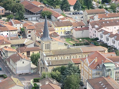 Comment aller à Église Saint-Romain de Miribel en transport en commun - A propos de cet endroit