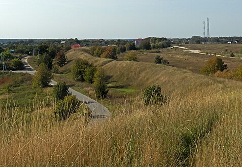 Vallum cerca de la población de Ivankovychi, Vasylkiv Raion