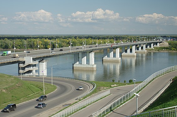 New Bridge over Ob in Barnaul, August 2020