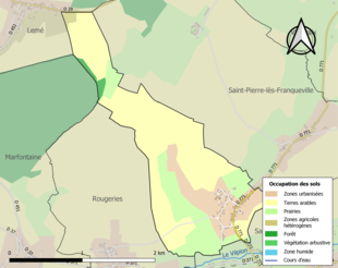 Mappa a colori che mostra l'uso del suolo.