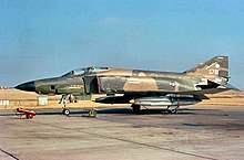 106th TRS RF-4C 66-7761 about 1972, shortly after its transfer from the 432d Tactical Reconnaissance Wing, Udorn RTAFB, Thailand. 106th Tactical Reconnaissance Squadron McDonnell RF-4C-19-MC Phantom 63-7761.jpg