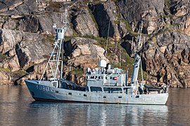 Danish Coastguard patrol ship, HDMS TULUGAQ (Y388)