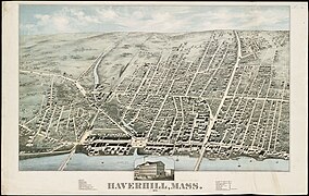 Map of Haverhill, 1876