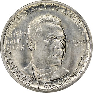 <span class="mw-page-title-main">Booker T. Washington Memorial half dollar</span> United States commemorative coin