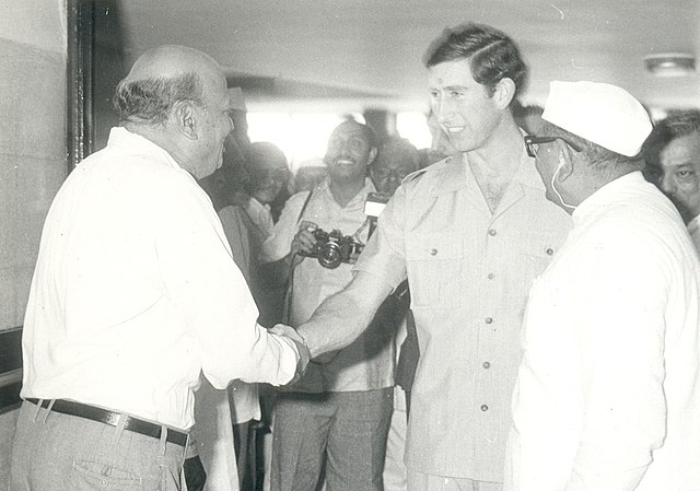 Charles, Prince of Wales, visits India and Amul with Harichand Megha Dalaya, in December 1980