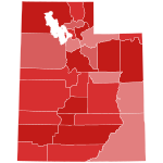 Carte des résultats des élections sénatoriales américaines de 2004 dans l'Utah par county.svg