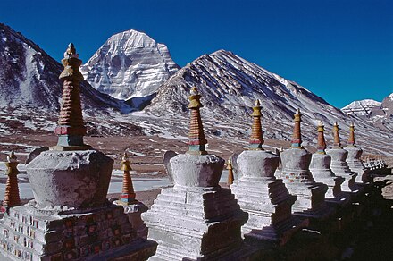 Chortens and Mount Kailash