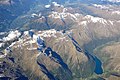 südwestliche Ötztaler Alpen mit Schlanders, Laas und Prad am Stilfserjoch im Etschtal (linke obere Bildecke)