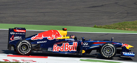 Sebastian Vettel lors des essais libres à Monza en 2011.