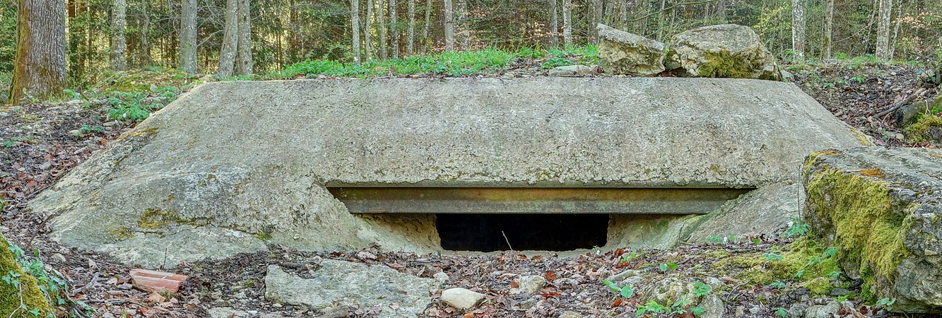 Avant-poste de mitrailleuse allemand du pont de Moos.