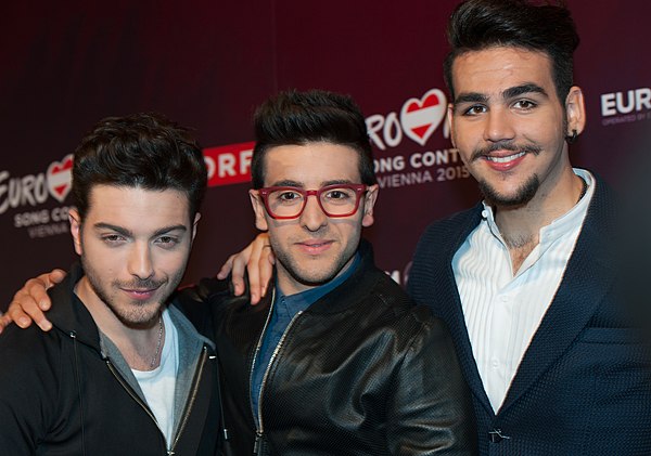 Il Volo during a press meet and greet