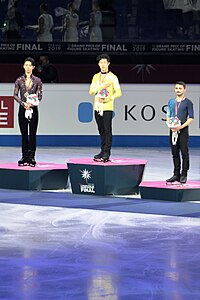 2019–2020 Grand Prix of Figure Skating Final men's singles medal ceremonies 2019 12 07 2355.jpg