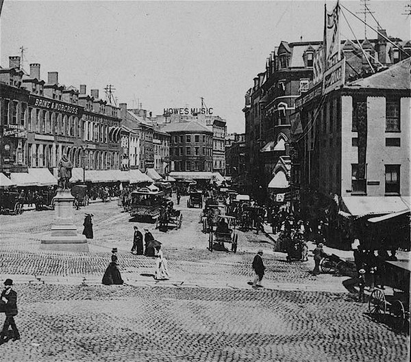 Scollay Square, Boston, 19th century (after September 1880)