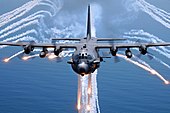 AC-130H Spectre jettisons flares.jpg