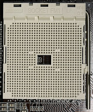 <span class="mw-page-title-main">Socket FM1</span> CPU socket for AMD CPUs
