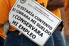 I'd be happy to receive my salary and save my job; a plea after the government shut-down in Puerto Rico in 2006 A plea after the government shut-down in Puerto Rico in 2006.jpg